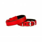 Doggie Softlu Dokuma Köpek Tasması 2,5 cm x 50 cm Kırmızı - 1