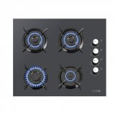 Kumtel Antrasit ( Gri ) Cam Digital / Dokunmatik Ankastre Set - 8 Prog thumbnail 4