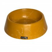 Marbly Sarı Dalgalı Mermerit Köpek Mama Su Kabı 700 ml - 2