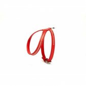 Doggie Flotter Swarovski Taşlı Deri Köpek Göğüs Tasması 1,2 x 21- - 2