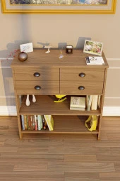 Ünüvar Konsept Retro 4 Çekmeceli Dresuar - Ceviz thumbnail 3