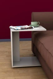 Ünüvar Konsept Beyaz Yan Sehpa - 1