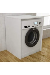Minelife Mobilya Çamaşır Makine Alt Dolabı Kurutma Makinesi Dolabı Kapaksız - 1