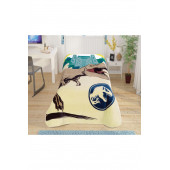 Taç Lisanslı Jurassic World Tek Kişilik Battaniye - 1