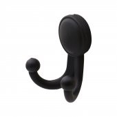 Askılık Vestiyer Duvar Askısı Dolap Elbise Askılığı Plastik Siyah - 5