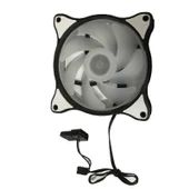 12v RGB 12 cm kasa içi fan 12cm 12v renkli kasa içi fan thumbnail 6