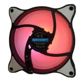 12v RGB 12 cm kasa içi fan 12cm 12v renkli kasa içi fan thumbnail 5