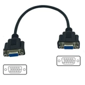 VGA dişi dişi 15 pin panel tipi uzatma kablosu 30 cm - 3