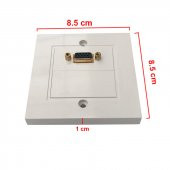 VGA Duvar Tipi Priz duvara montajlanabilir vga priz - 4