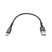 Type c örgülü şarj ve data kablosu kısa powerbank kablo 30 cm thumbnail 1