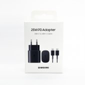 Samsung Galaxy S20 Fe 5G Fast Charging 25W Type-C Çıkışlı Kablolu Şarj Aleti Siyah(Samsung Türkiye Garantili) thumbnail 5