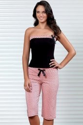 Şahinler Bayan Puantiyeli Straples Takım 452 thumbnail 2