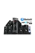 5+1 Dijital Ekran Bluetoothlu Radyolu Usb Ses Sistemi Hoparlör - 1