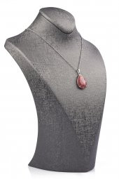 Çilek Kuvars Doğal Taş Kolye thumbnail 2