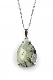 Prehnite Doğal Taş Kolye - 1