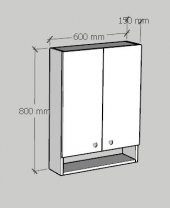 Emkawood Cabi Çok Amaçlı Raflı Banyo Dolabı - 3
