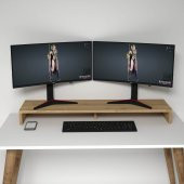 Emkawood Carry Monitör Yükseltici Soundbar Stand - 5