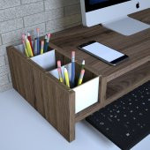 Emkawood Sally Çırağan Monitör Yükseltlci  Laptop Standı - 2