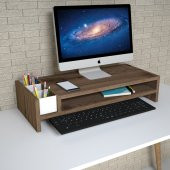 Emkawood Sally Çırağan Monitör Yükseltlci  Laptop Standı - 3