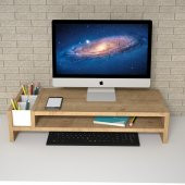 Emkawood Sally Safir Monitör Yükseltici Laptop Standı - 2