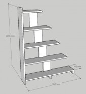 Emkawood Step Kitaplık Safir - 5