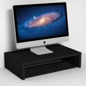 Emkawood Marry50 Siyah Monitör Yükseltici Laptop Standı - 2