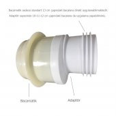 Bacamatik Baca Klapesi + Adaptör Koku Önleyici Set - 2