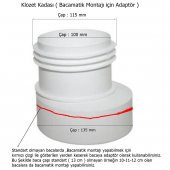 Bacamatik Baca Klapesi + Adaptör Koku Önleyici Set - 3