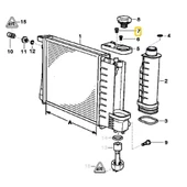 BMW VE MİNİ RADYATÖR HAVA ALMA TAPASI (1 ADET) 17111712788 thumbnail 3