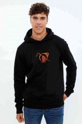Half Life 2 Rise And Shine Baskılı Siyah Erkek Kapşonlu Sweatshirt - 1