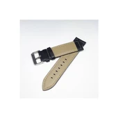 22mm Kahverengi Croco Deri Saat Kayışı Kordonu 22x22 - 2