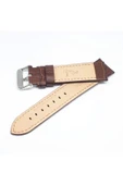 20mm Marka Kahve Croco Hakiki Deri Saat Kordonu - 2