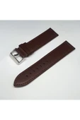 Kahverengi Düz Deri Saat Kayışı Kordonu 24x24 24mm thumbnail 1