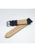 18mm Marka Siyah Croco Hakiki Deri Saat Kordonu - 2