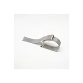 8mm Beyaz Renk Hasır Ince Örgü Çelik Kaplama Metal Saat Kordonu - 1