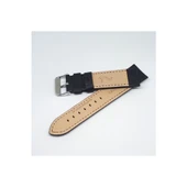 20mm Marka Siyah Croco Hakiki Deri Saat Kordonu - 2