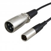 3 Pin Mini XLR Erkek to 3 Pin XLR Erkek Kablo 50 cm - 1