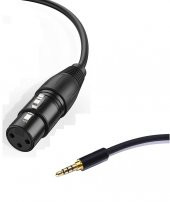 3.5 mm - XLR Kaliteli Cep Telefonu Mikrofon Kablosu 1.5 Metre - 1