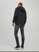 JACK JONES Erkek Softshell Kapüşonlu Su Geçirmez Mont 12215377 - 2