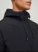 JACK JONES Erkek Softshell Kapüşonlu Su Geçirmez Mont 12215377 - 5