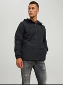 JACK JONES Erkek Softshell Kapüşonlu Su Geçirmez Mont 12215377 - 1
