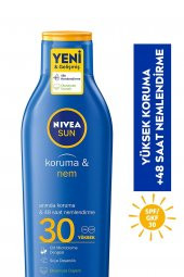 Nivea Sun Spf 30 Koruma & Nem Güneş Losyonu 200ml,nemlendirici Güneş Kremi,yüksek Koruma 4005900253217 - 1
