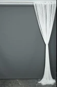İP PERDE İNCE ZİNCİR KIRIK BEYAZ RENK 300 x 280 CM thumbnail 9