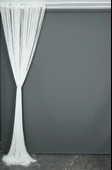 İP PERDE İNCE ZİNCİR KIRIK BEYAZ RENK 300 x 280 CM thumbnail 8