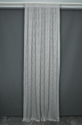MİKRO MODEL GRİ RENK TEK KANAT Pileli Fon Perde 75*260 cm - 1