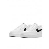 Nike Air Force  unisex Spor Ayakkabı Beyaz Siyah - 2
