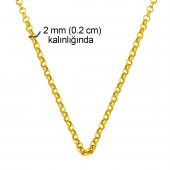 Doc Halka 14 Ayar Altın Zincir - 55 cm thumbnail 5