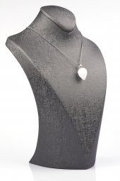 Kristal Kuvars Doğal Taş Damla Model Kolye thumbnail 2