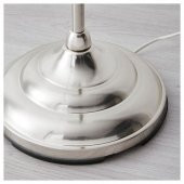 Yer Lambası Abajur,IKEA Beyaz-Metal Gümüş Rengi MeridyenDukkan Masa Lambası 155 cm 100 W Lambader - 4
