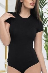 Kadın Kısa Kol Kapalı Yaka Badi 1065 thumbnail 2